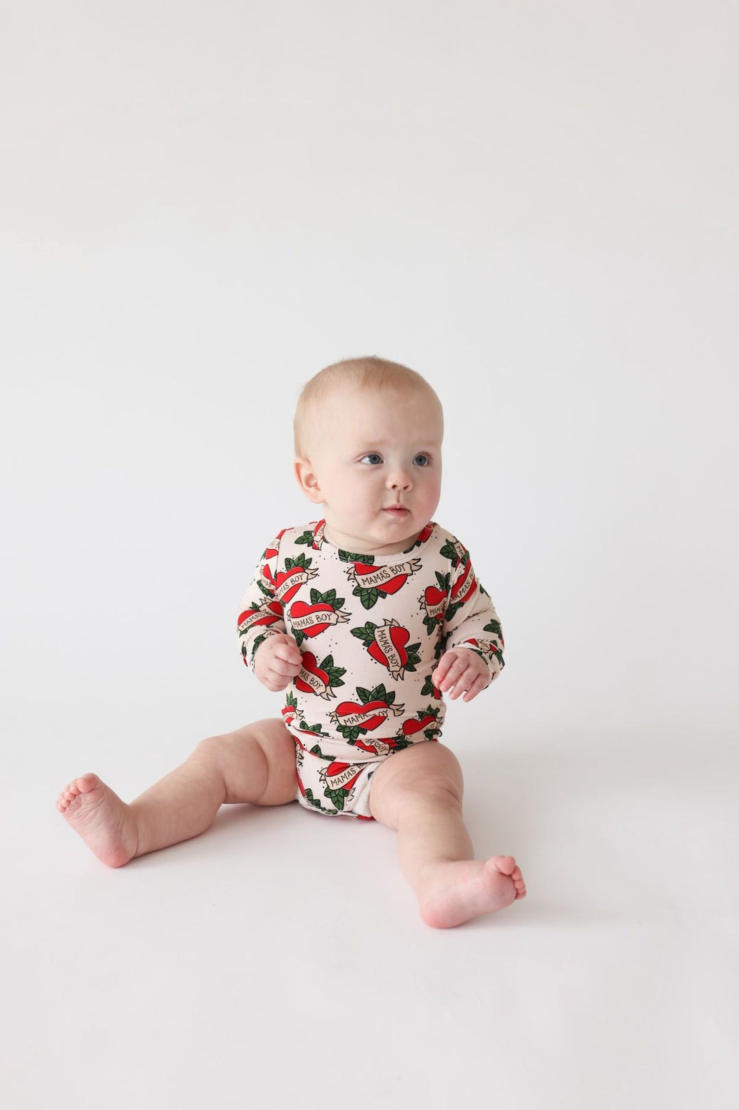 Mama's Boy - Long Sleeve Baby Bodysuit