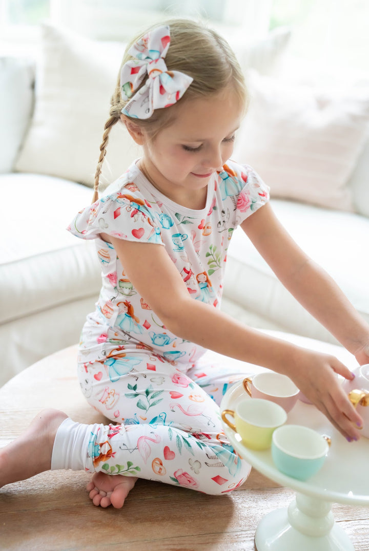 Alice in Wonderland - Girls Bamboo Two-Piece Pajama Set