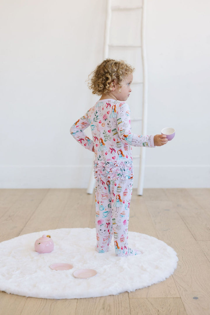 Alice in Wonderland - Zip-Up Convertible Bamboo Pajamas