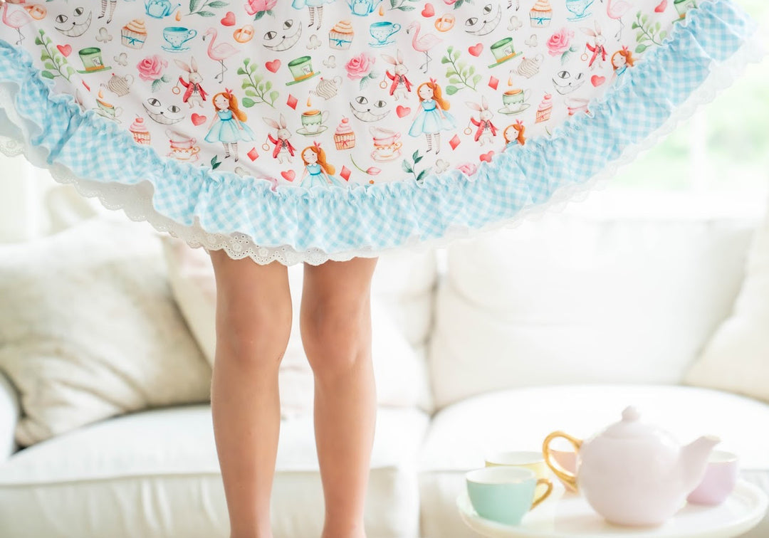 Alice in Wonderland twirl dress