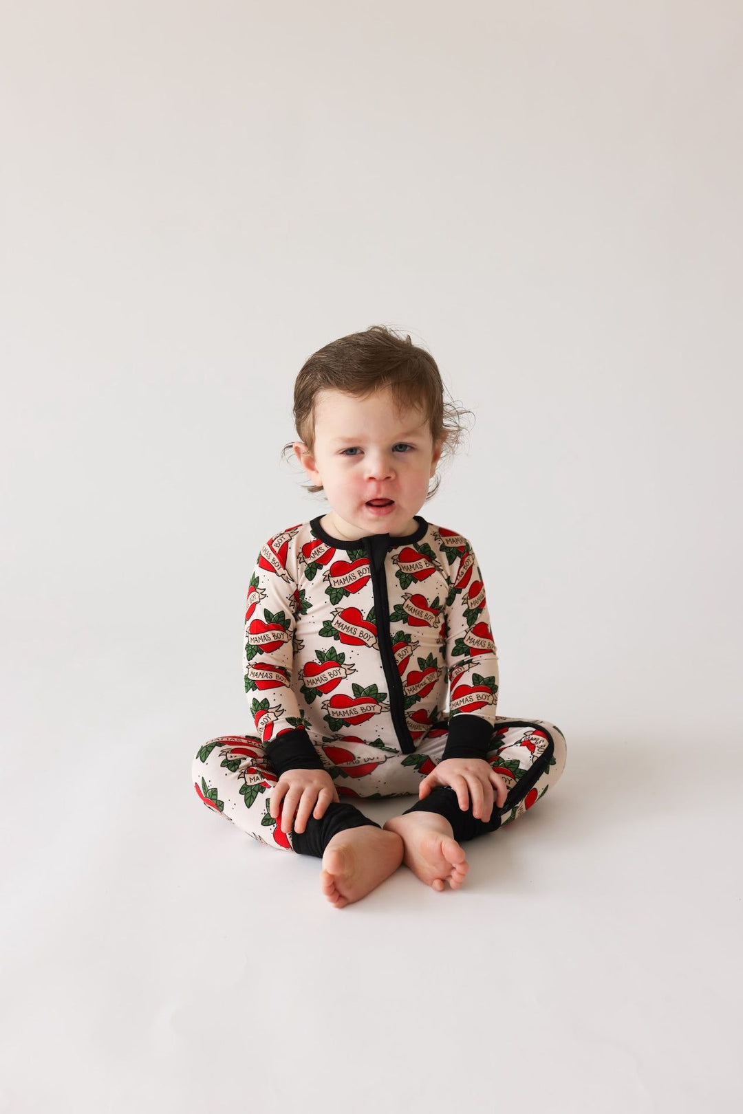 Mama's Boy - Zipper Pajama Romper