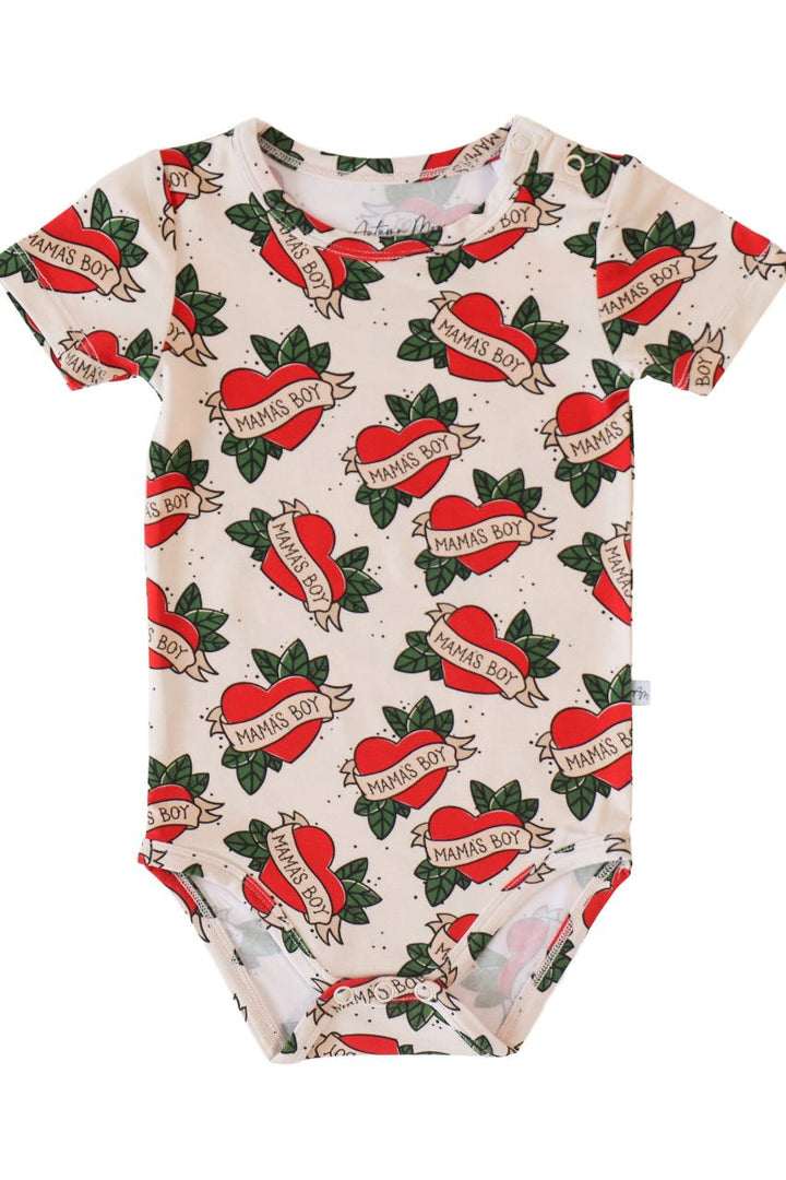 Mama's Boy - Short Sleeve Baby Bodysuit