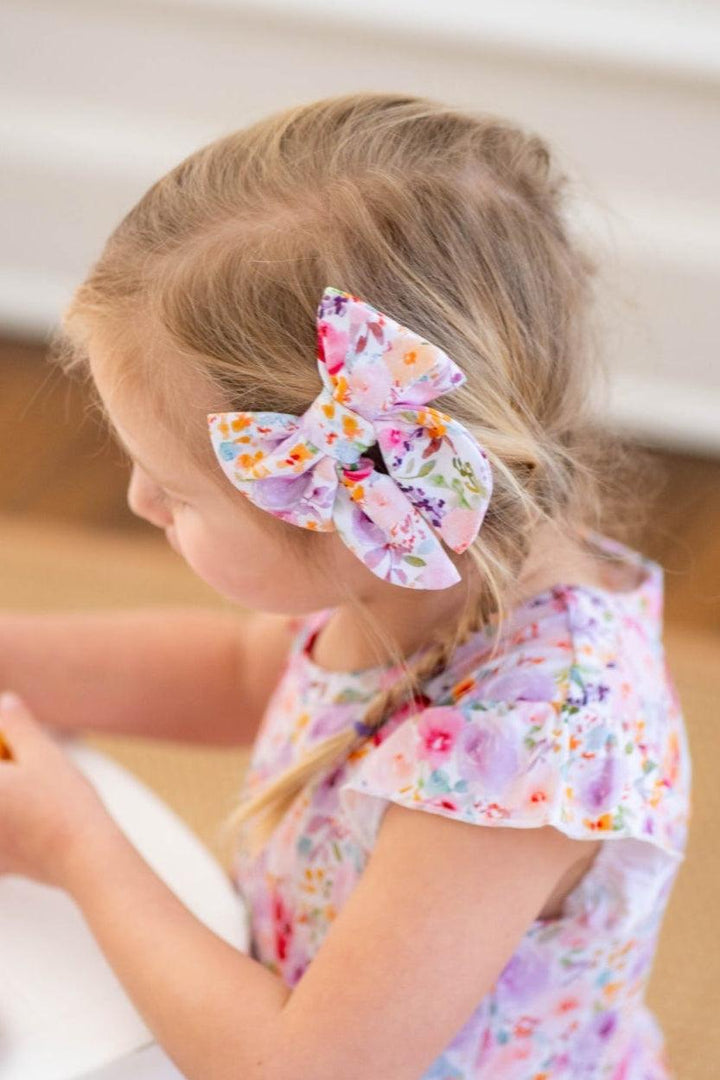 Flower Garden - Small Girls Hair Bow