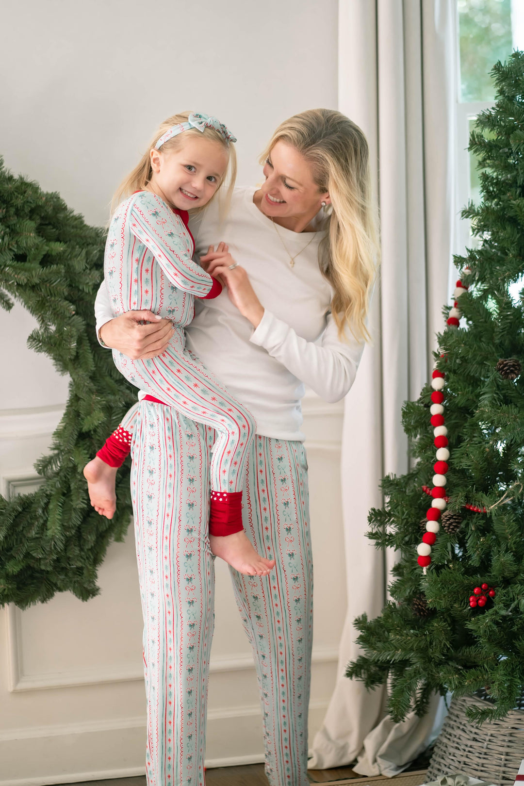 Vintage Christmas-Zip-Up Pajamas