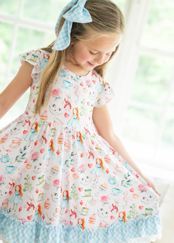 Alice in Wonderland twirl dress