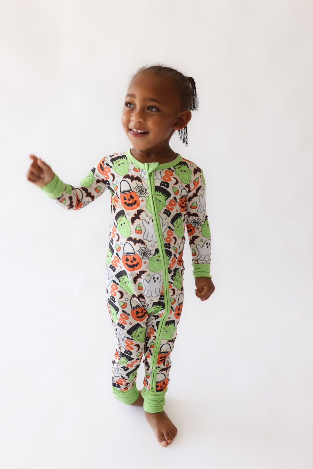 Monster Mash-Up Unisex Bamboo Zipper Pajamas