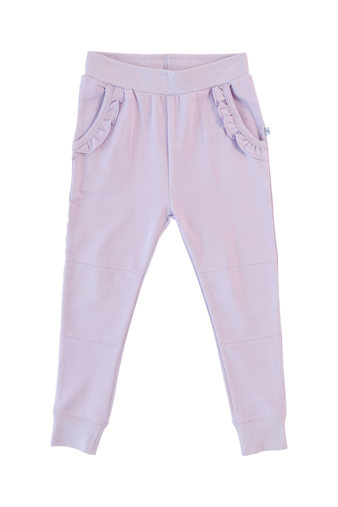 Lavender- Girls' Ruffle Pocket Joggers