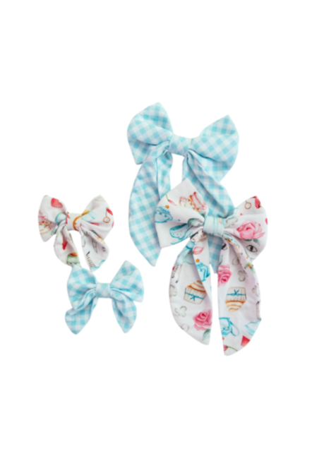 Alice in Wonderland & Gingham Hair Bows