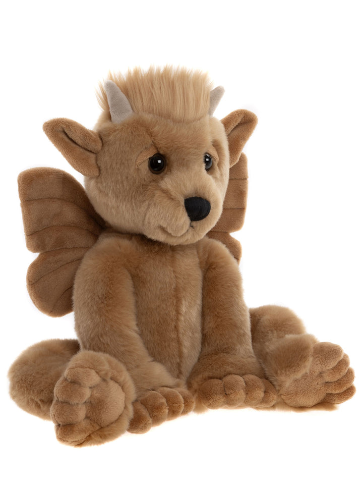 Bartizan gargoyle plush toy sitting front view Charlie Bears Bearhouse mythical creature stuffed animal