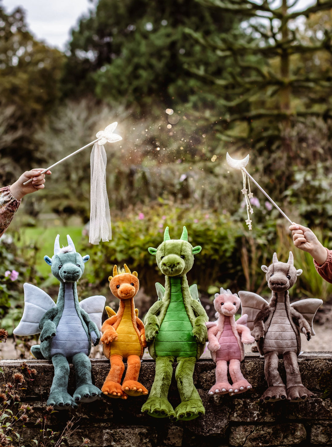 Charlie Bears Bearhouse dragon plush collection lifestyle scene magical mythical creatures