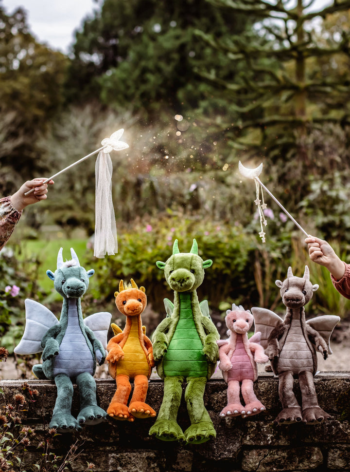 Charlie Bears Bearhouse dragon plush collection lifestyle scene magical mythical creatures