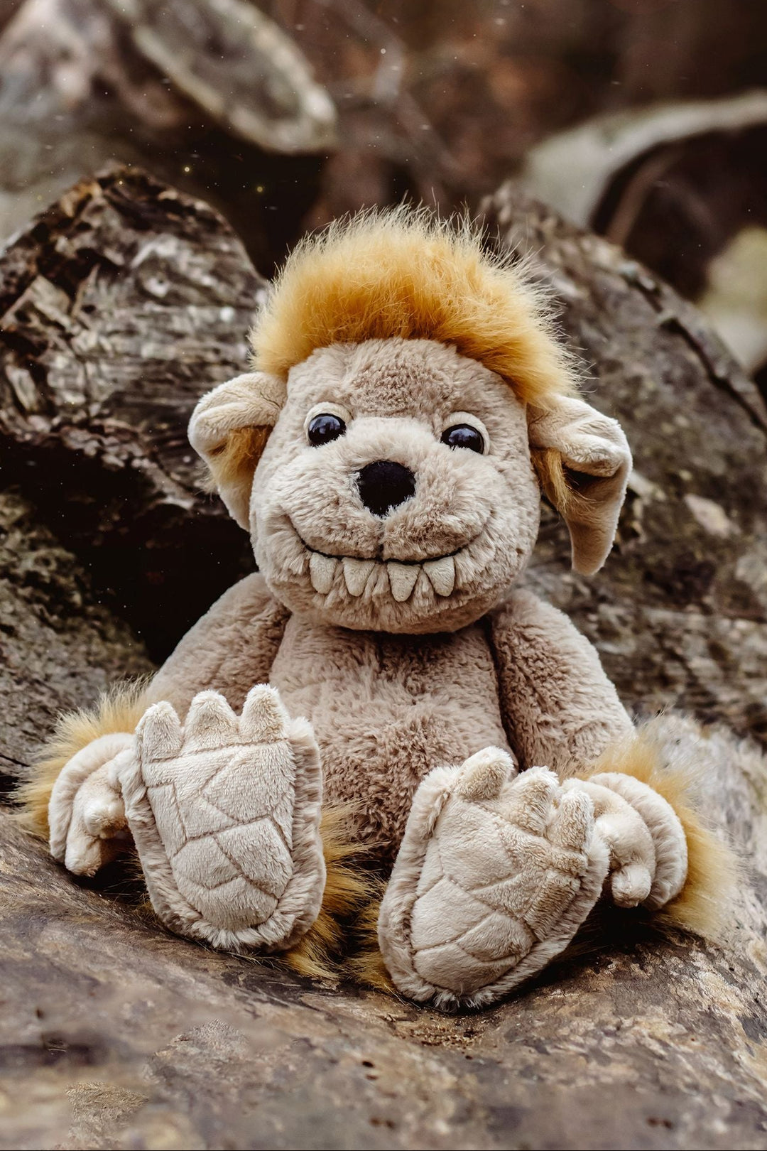 Bedrock the ogre plush toy mythical creature collection, cuddle photo for kids ages 3 and up