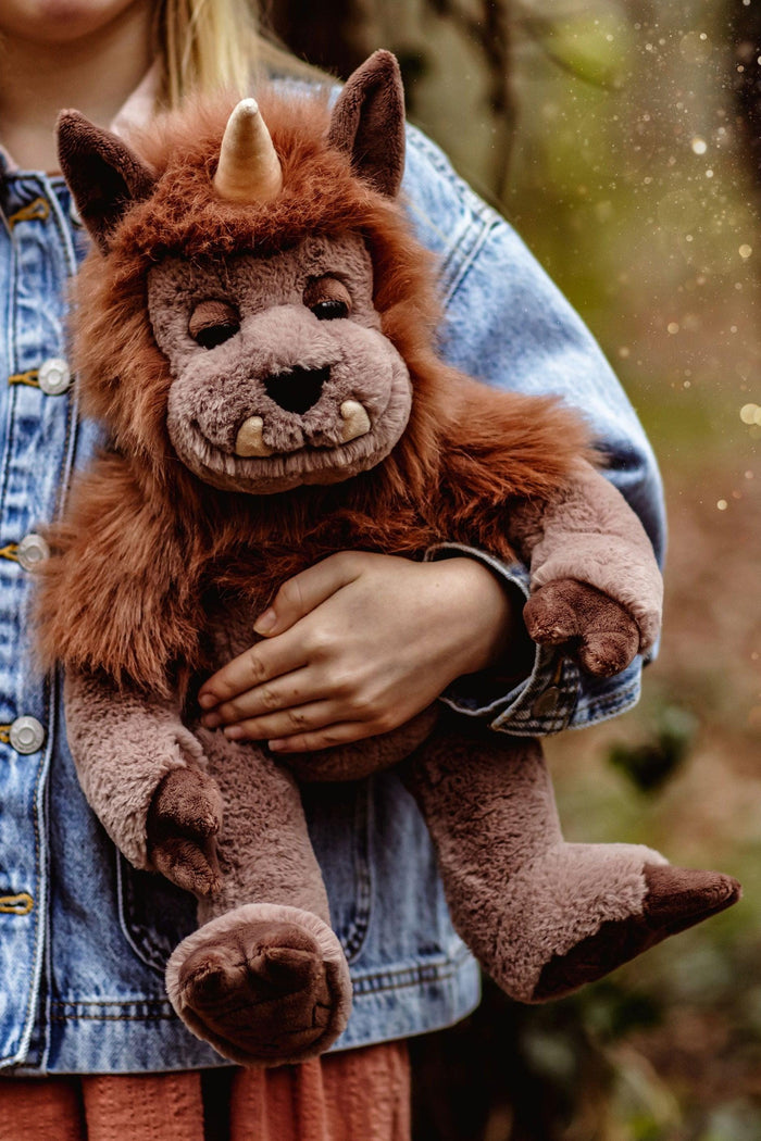 Quarry ogre plush by Charlie Bears Bearhouse brown mythical creature stuffed animal