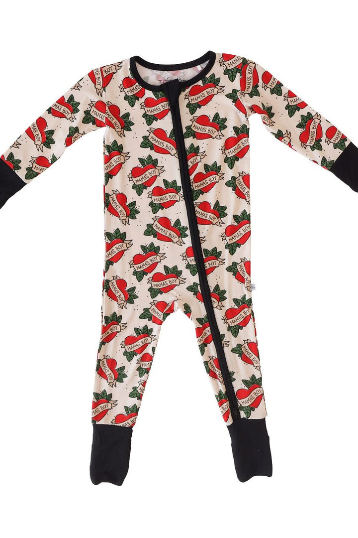 Mama's Boy - Zipper Pajama Romper