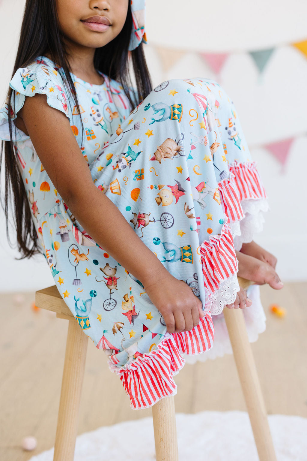 Take Me to the Circus – Girls’ Short Sleeve Twirl Dress
