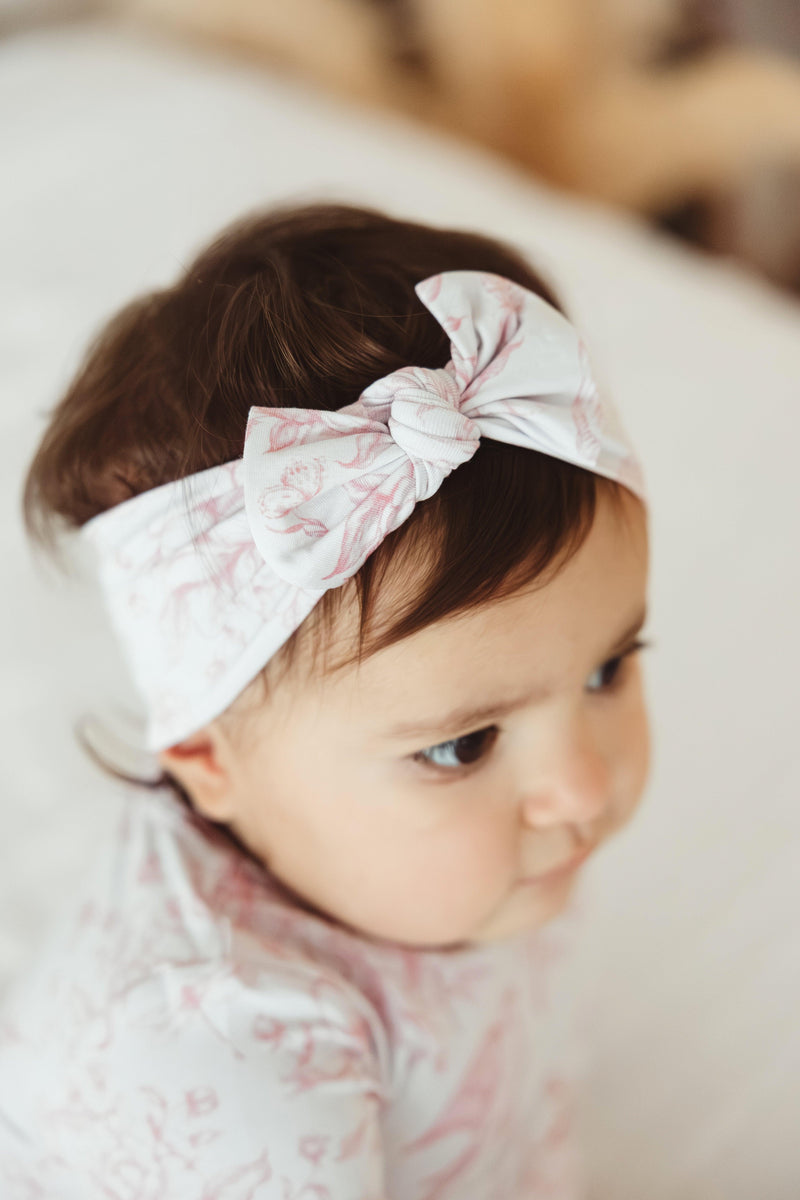 Botanical Lullaby- Toile Bamboo Headband