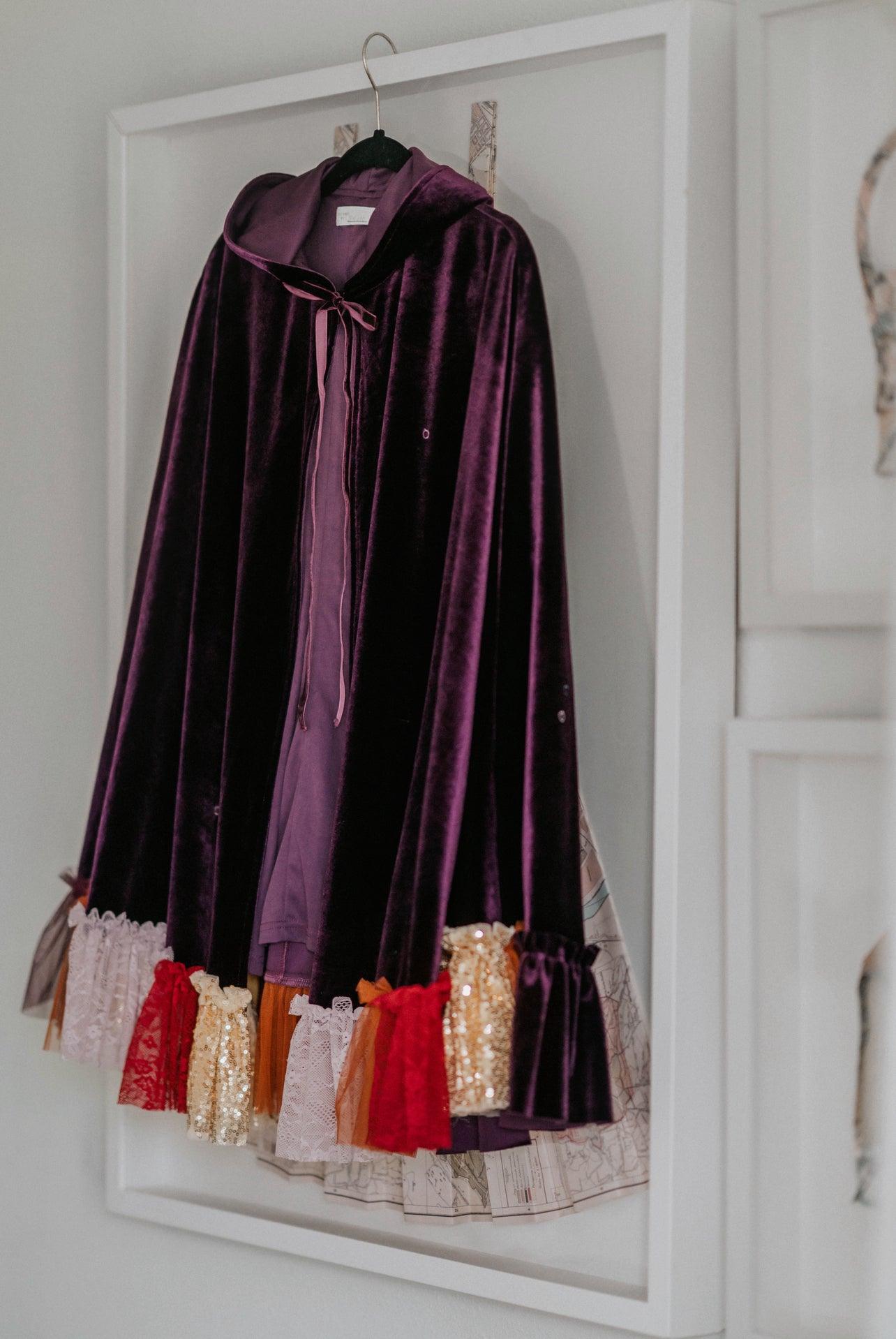 Hocus Pocus Inspired Purple Witch Costume Cape – Pre-Sale
