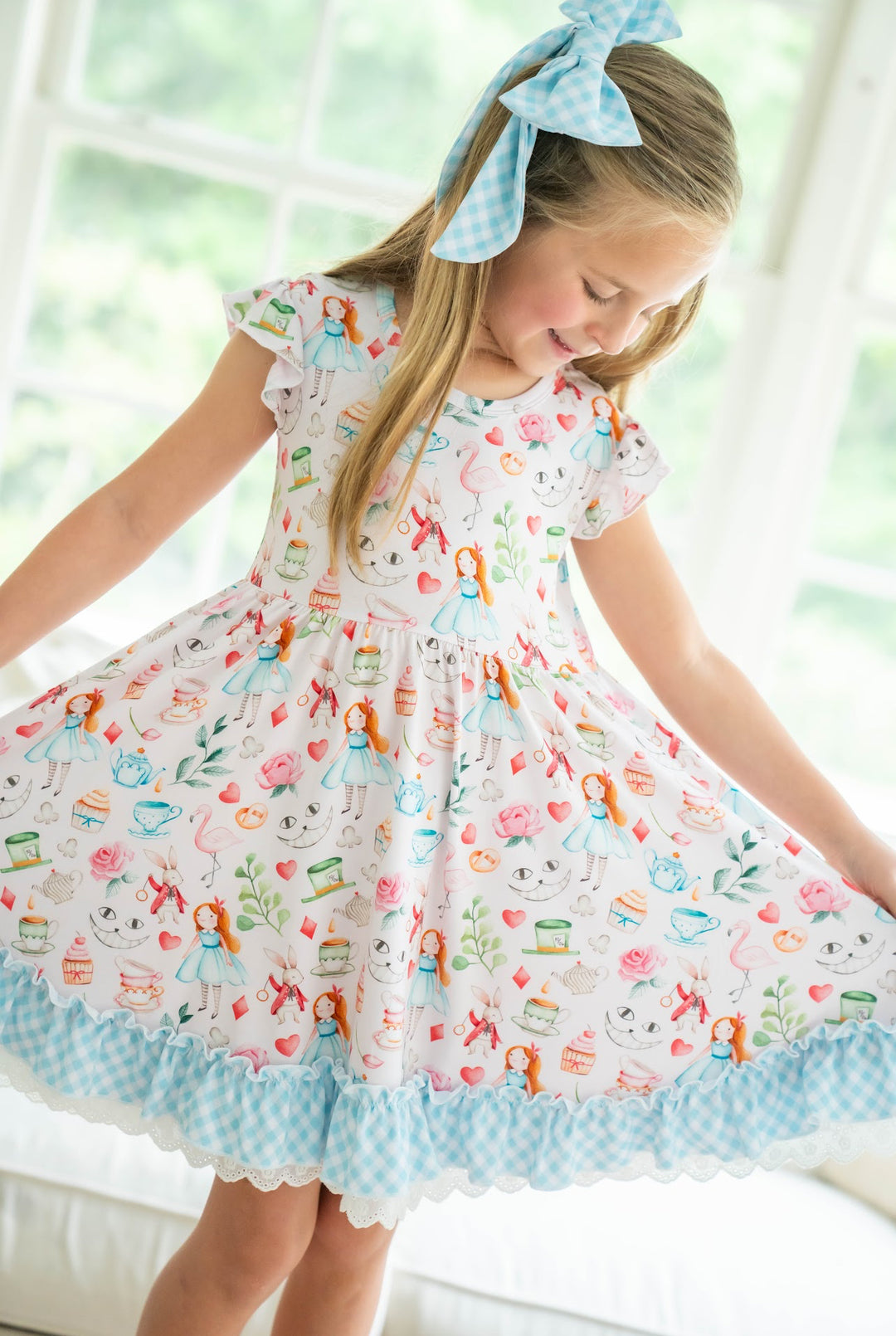 Alice in Wonderland twirl dress