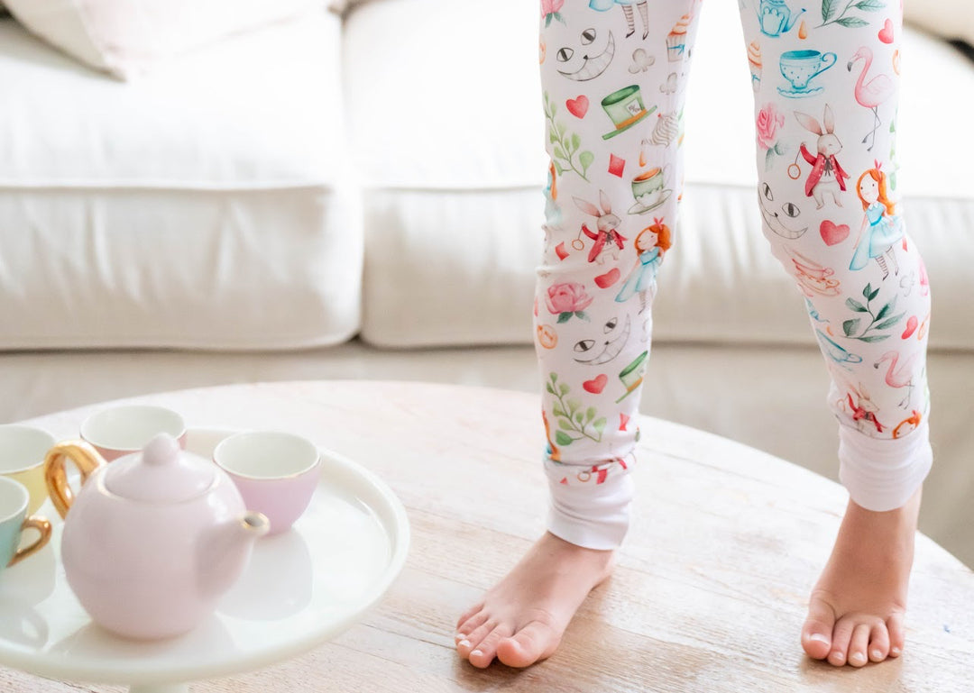 Alice in Wonderland - Girls Bamboo Two-Piece Pajama Set