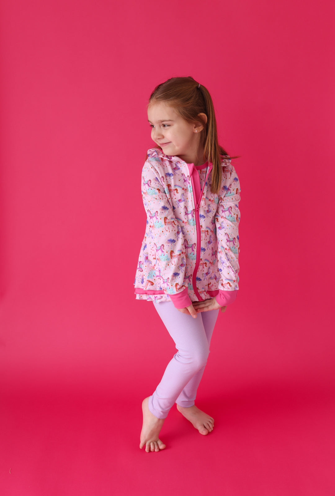 Magical Unicorns- Girls' Peplum Jacket