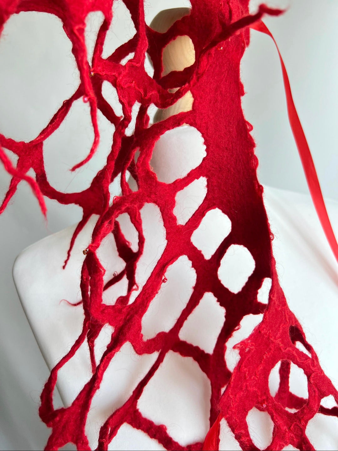 Merino Wool Spiderweb Capelet | Handmade Halloween Collar