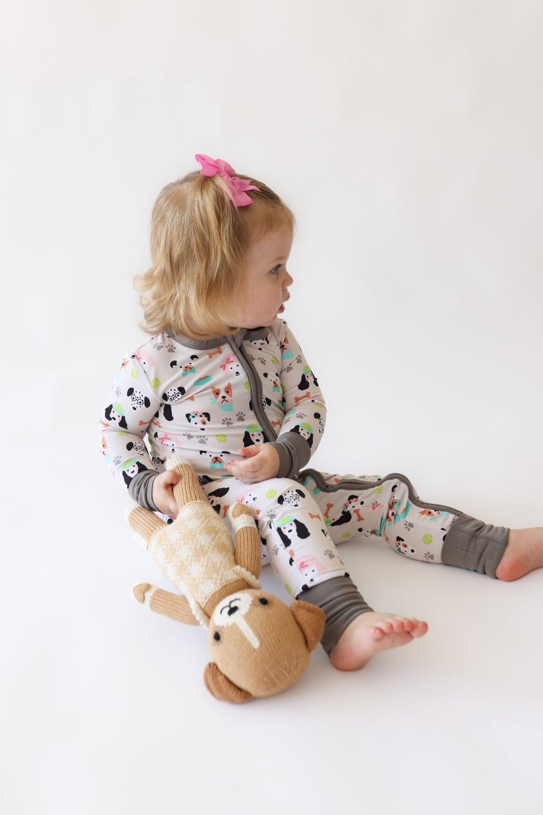 Doggy Dreams - Zip Up Pajama Romper