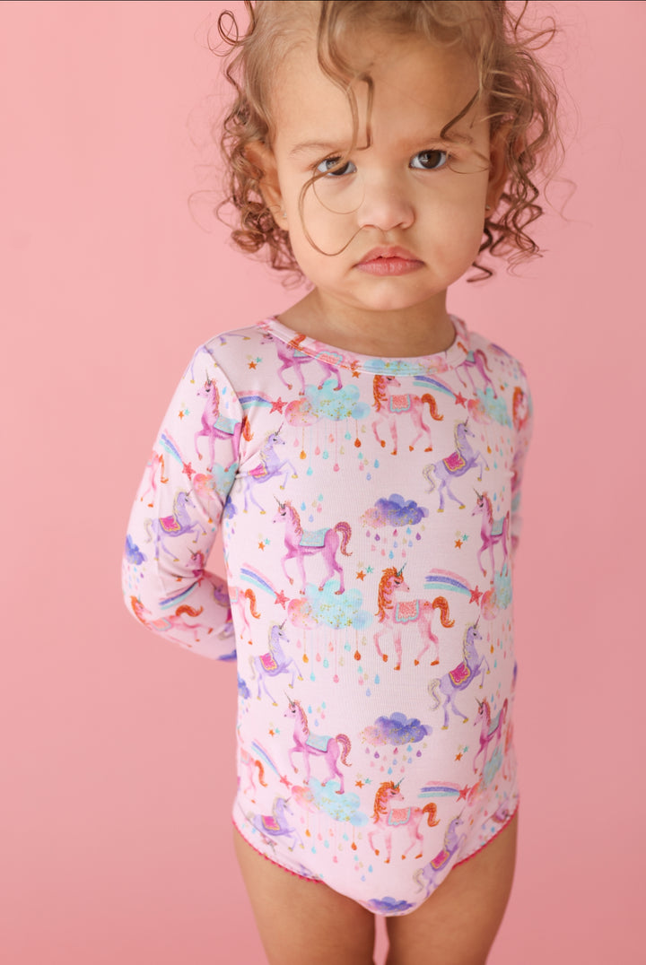 Magical Unicorns- Long Sleeve Bodysuit