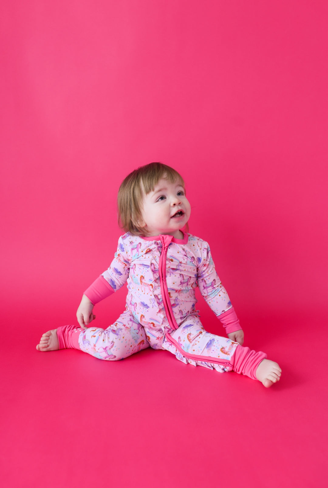 Magical Unicorns - Convertible Zip-Up Pajamas