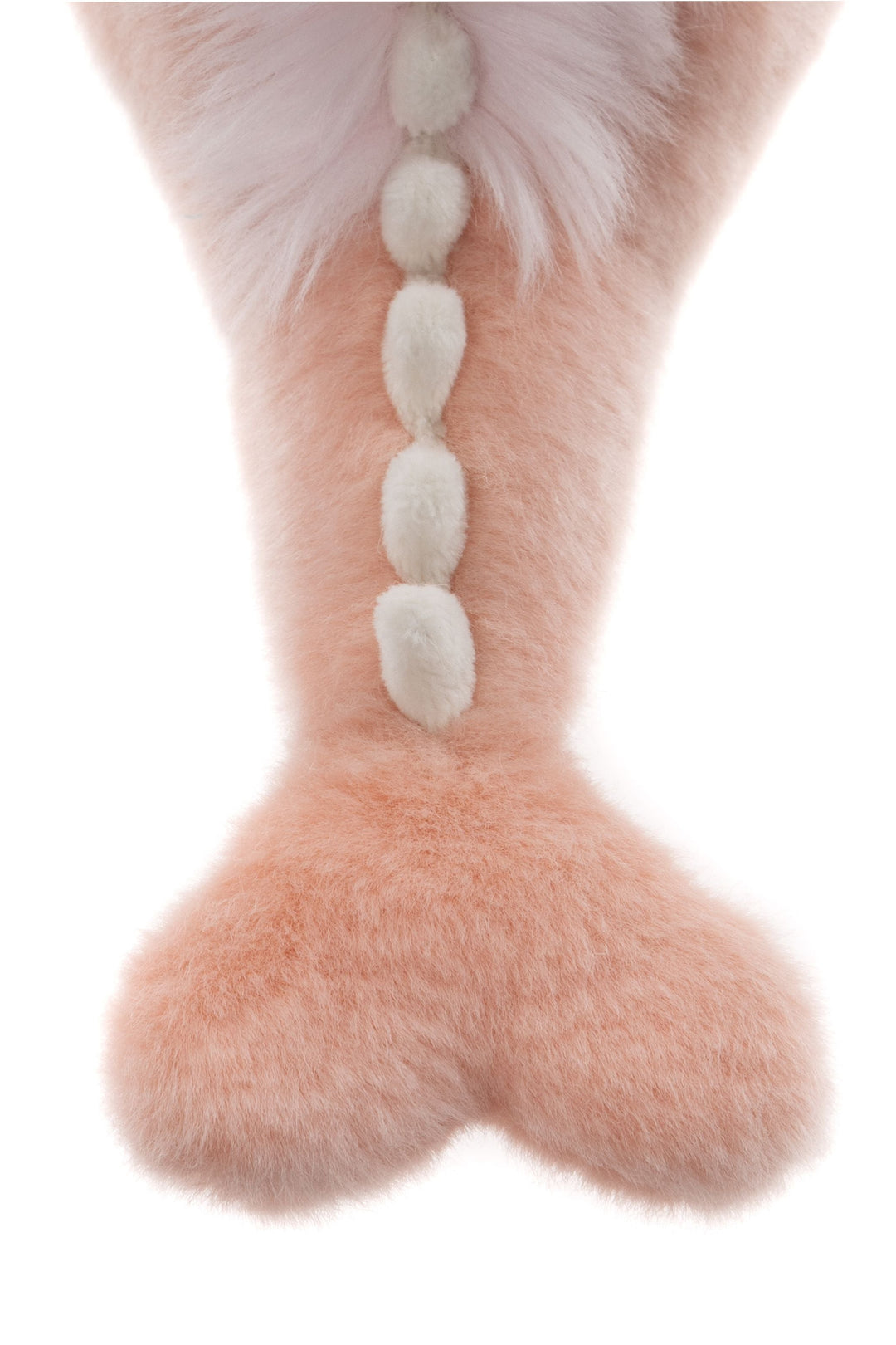 Side view of Hearts dragon plush Charlie Bears Bearhouse pink wings and horns