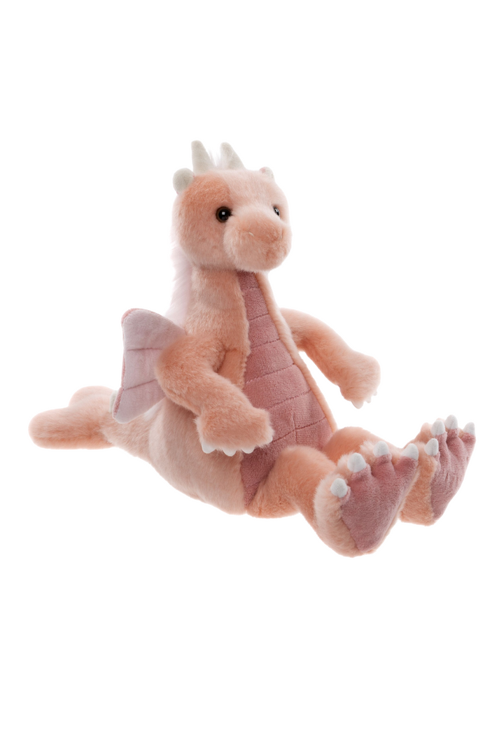 Hearts the Dragon plush by Charlie Bears Bearhouse soft pink collectible stuffed animal