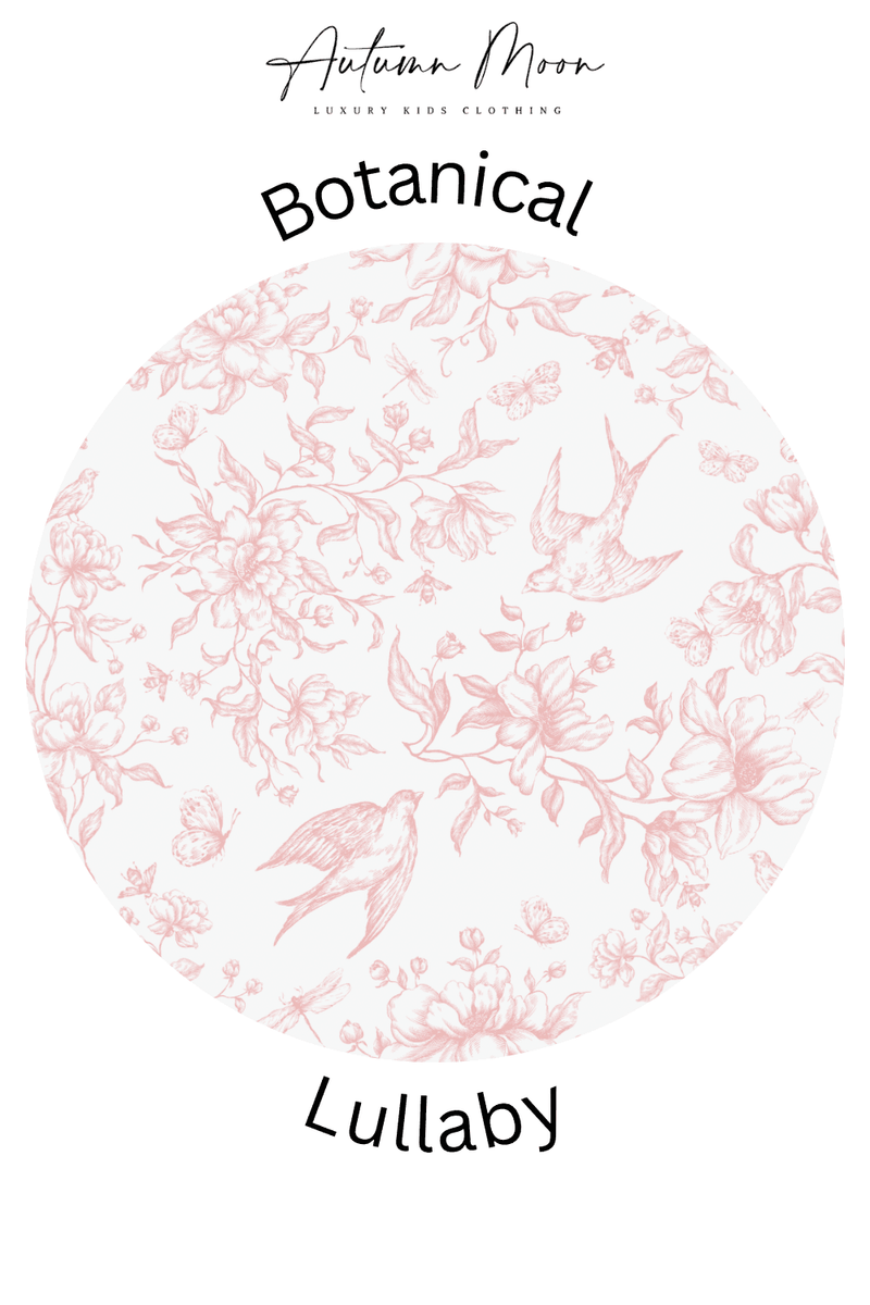 Botanical Lullaby - Toile Bamboo Newborn Hat