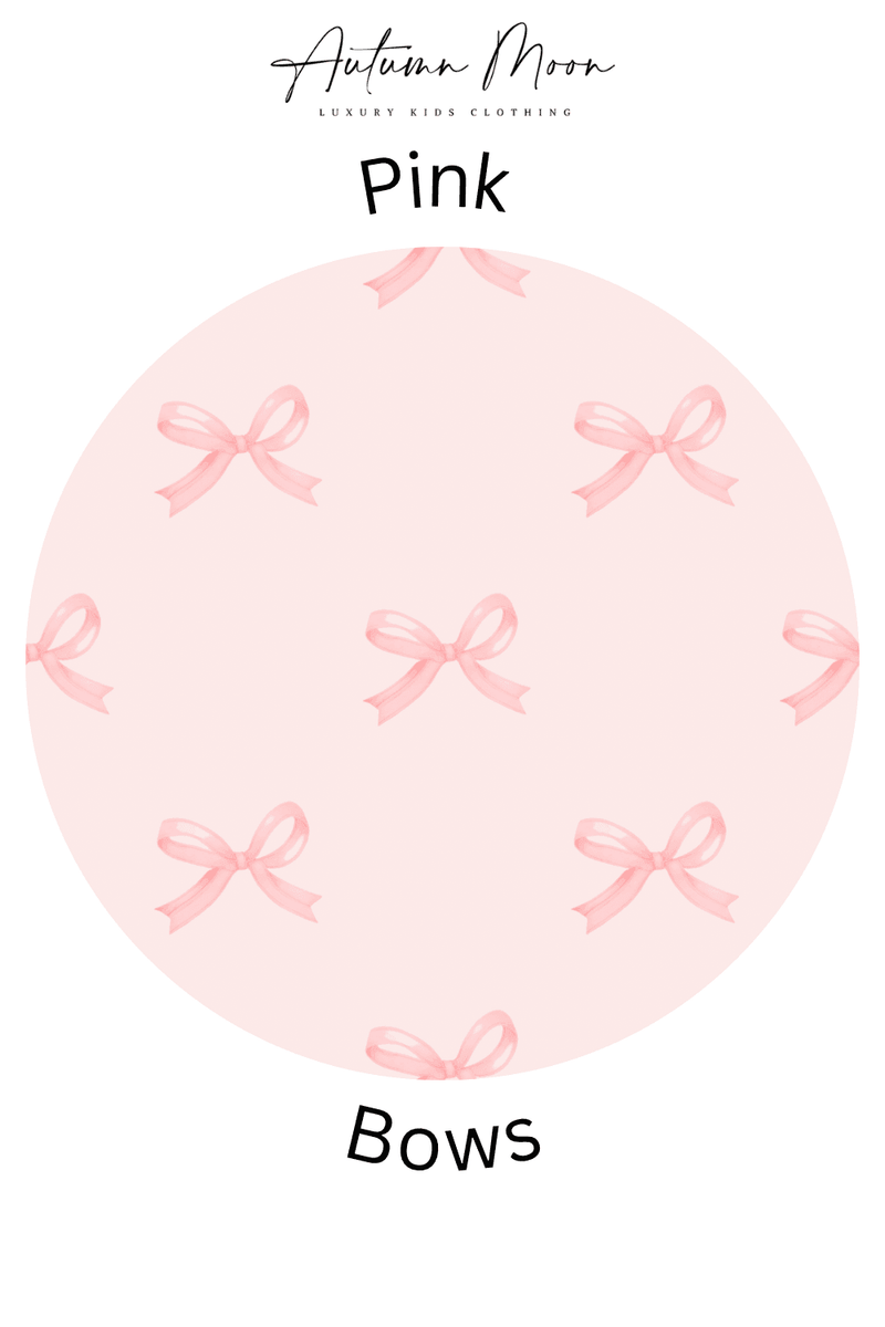 Pink Bows -Bamboo Newborn Hat