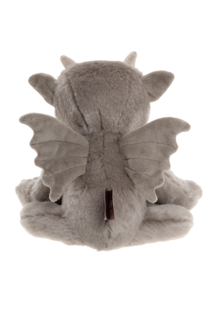 Back view of Moat gargoyle plush showing sculpted wings Charlie Bears Bearhouse