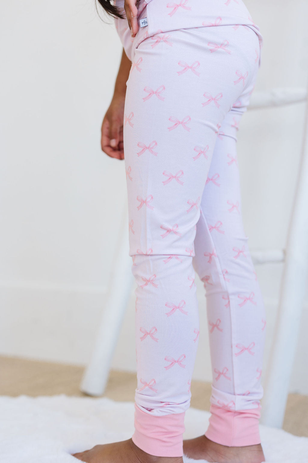 Pink Bows - Two-Piece Pajama Set