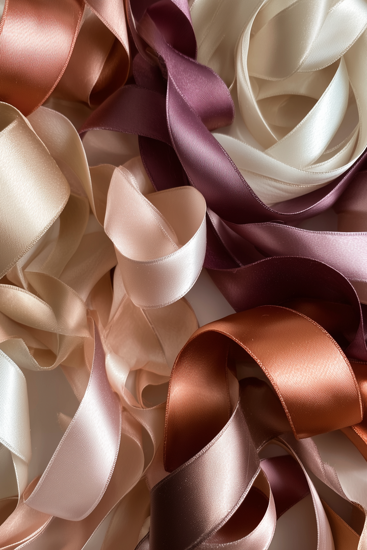Plain satin ribbon sash waist tie for flower girl dress accessory