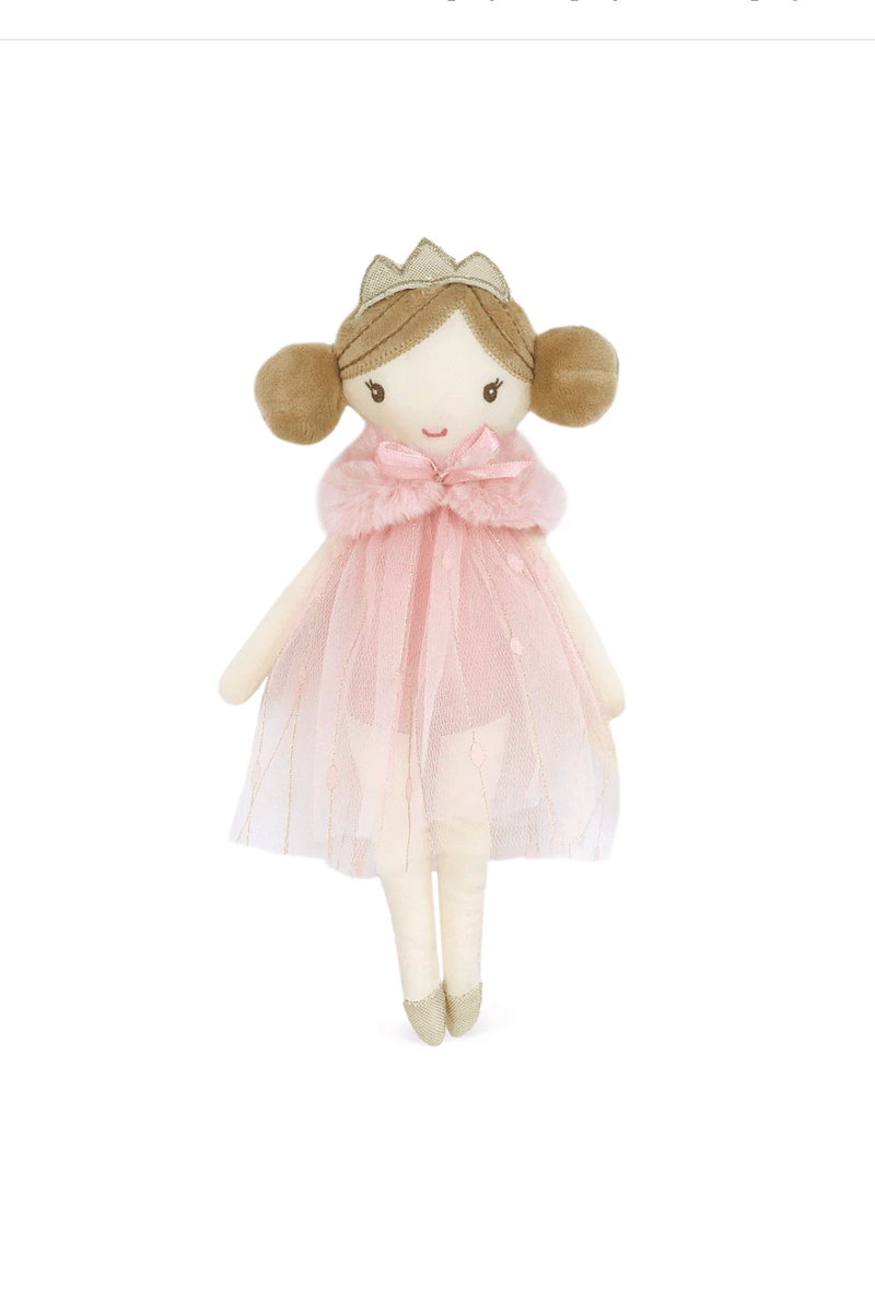 Tinsley Princess Pocket Doll by Mon Ami in pink tulle dress plush princess doll