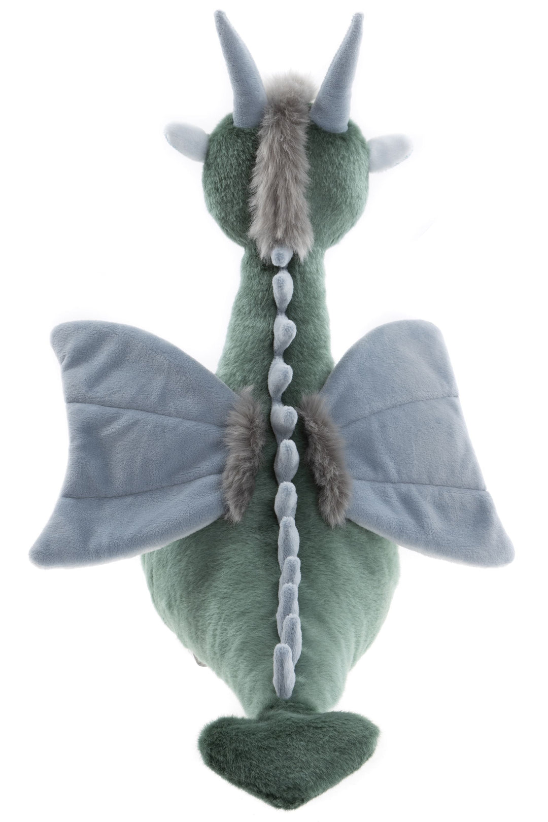 Spades dragon plush back view showing wings and spine detailing, Charlie Bears Bearhouse 2025 dragon