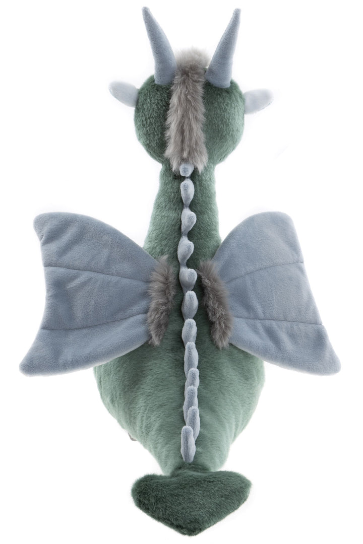 Spades dragon plush back view showing wings and spine detailing, Charlie Bears Bearhouse 2025 dragon