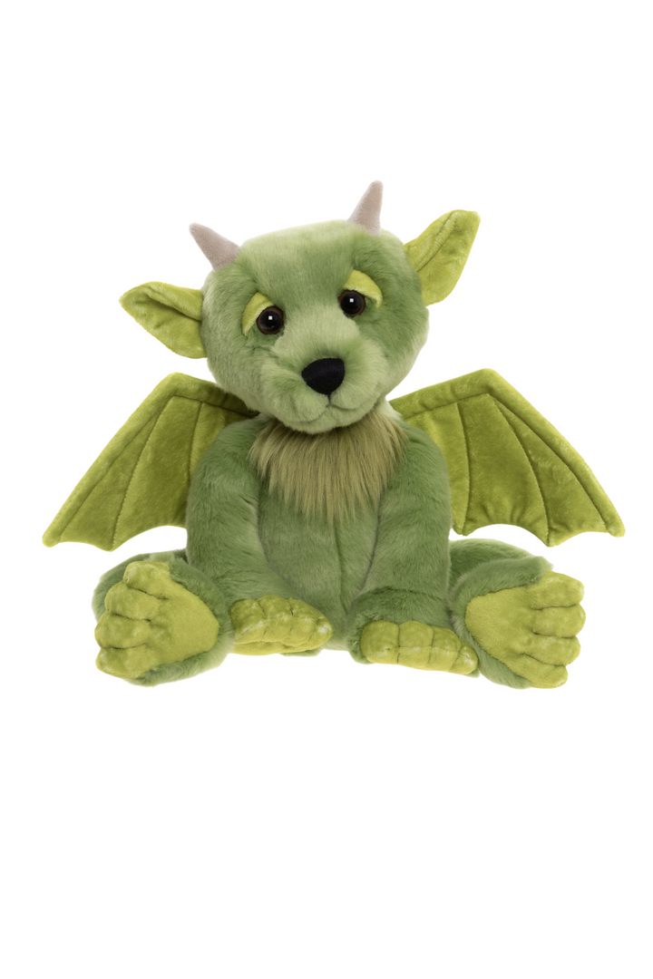 Spires gargoyle plush toy sitting front view Charlie Bears
