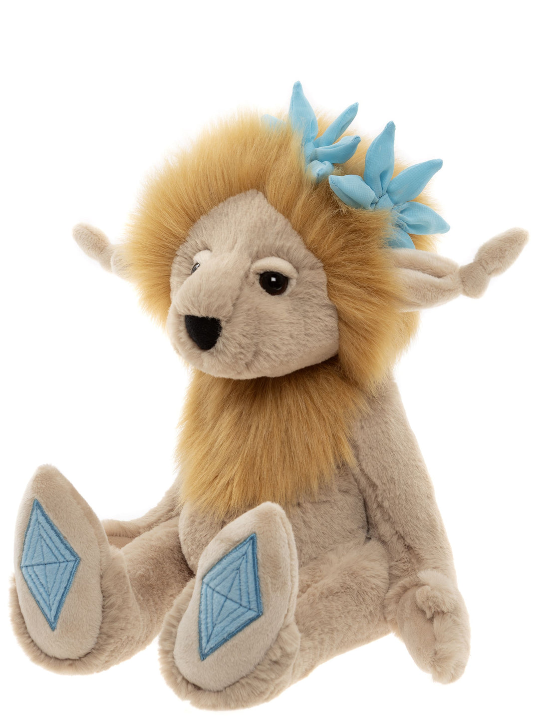 Bearhouse by Charlie Bears Crystal Troll Collection featuring Topaz Blu, Amethyst Boo, Ruby Roo and colorful plush trolls