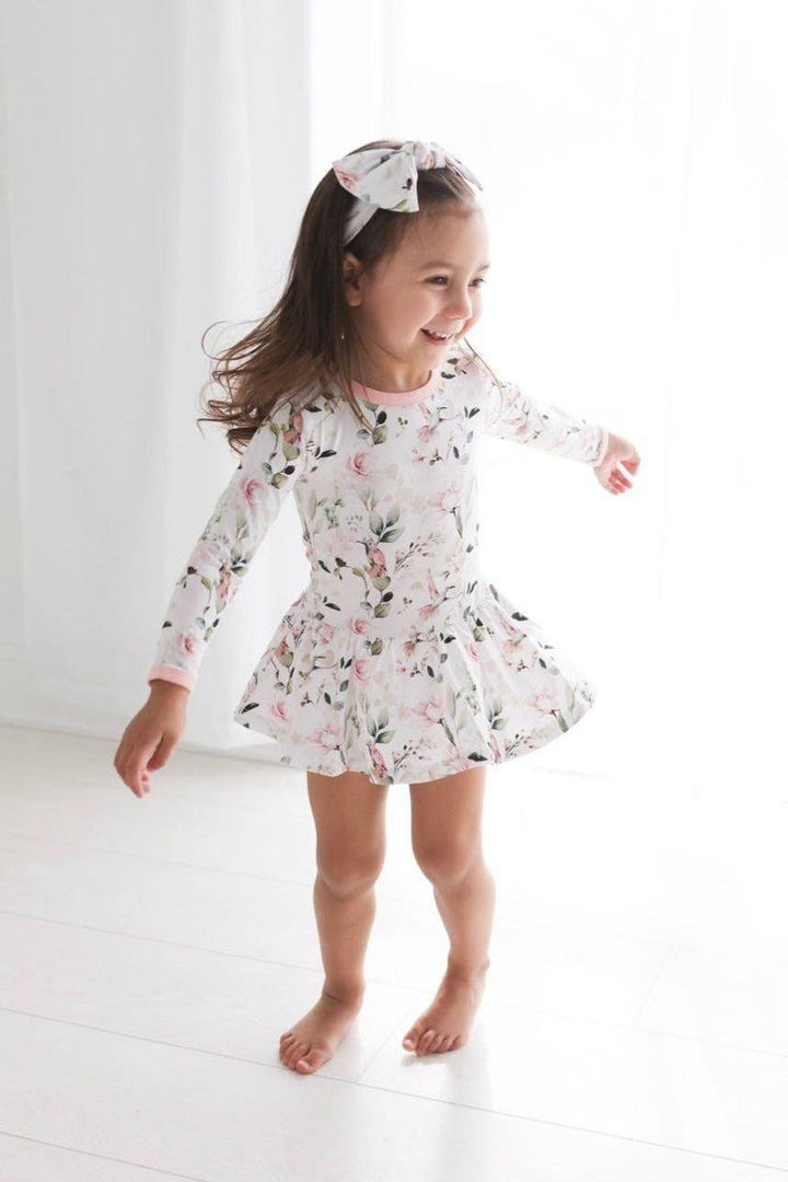 Hummingbird Bamboo Skirted Bodysuit