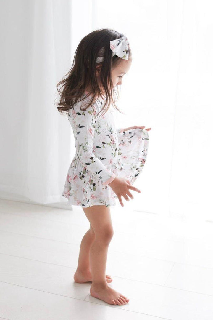 Hummingbird Bamboo Skirted Bodysuit