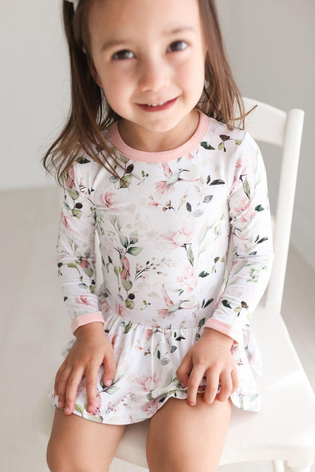 Hummingbird Bamboo Skirted Bodysuit