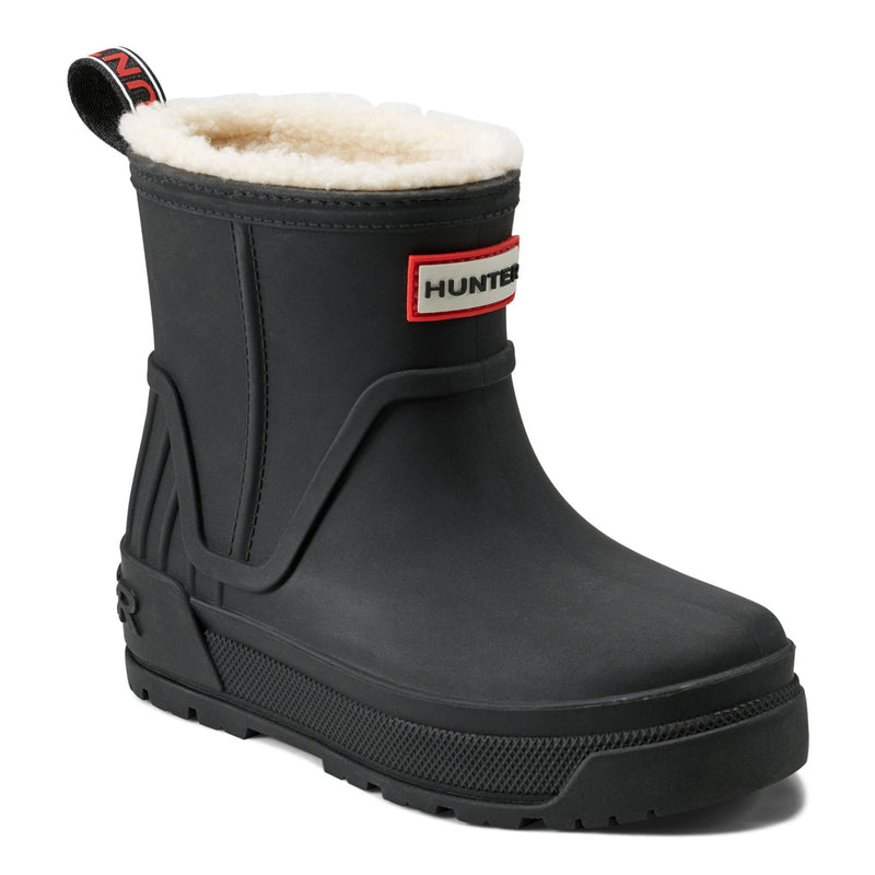 Hunter boots Gracey big kids black insulated waterproof rain boots