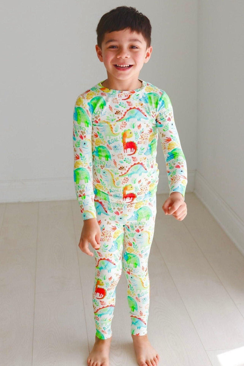 Dinosaur Kids' Bamboo Two-Piece Pajama Set