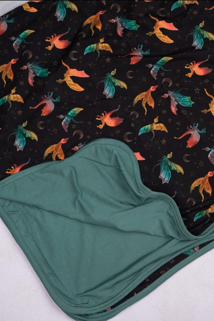 Dreamy Dragons 2-Layer Bamboo Blanket