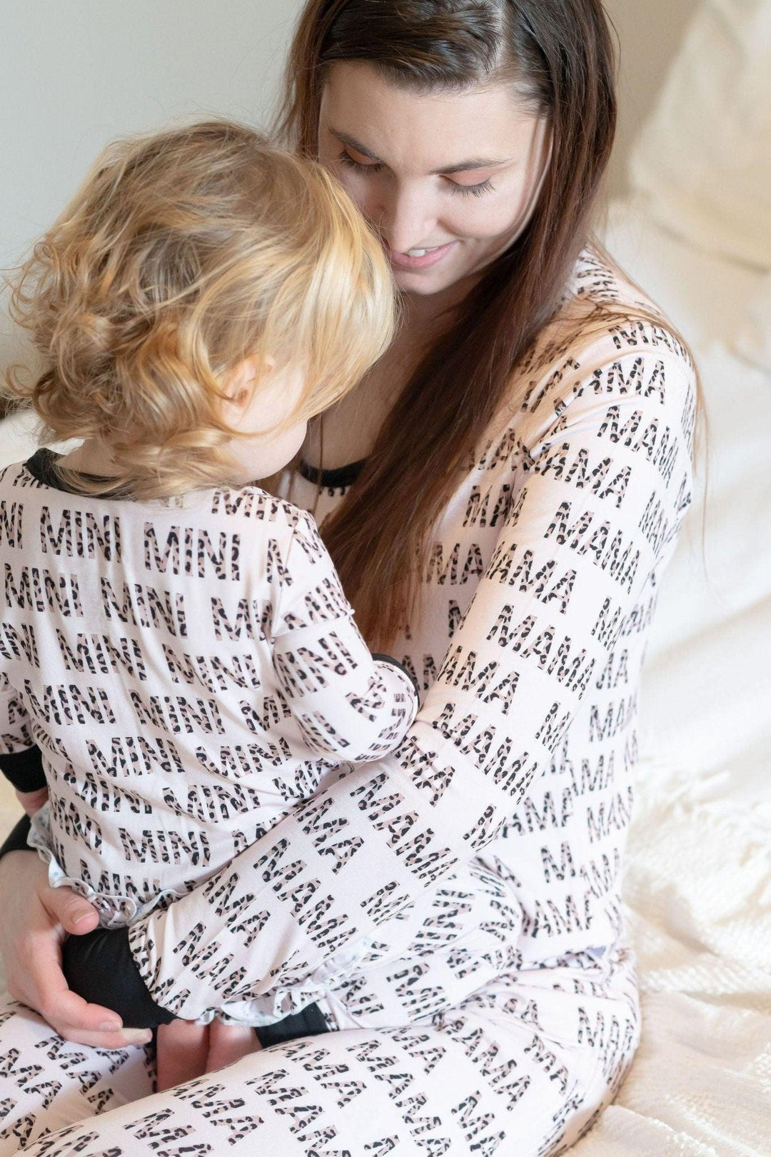 Leopard Print Mommy & Me Bamboo Zip-Up Baby Pajamas