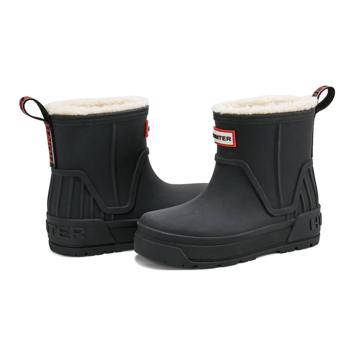 Hunter boots Gracey little kids black insulated waterproof rain boots