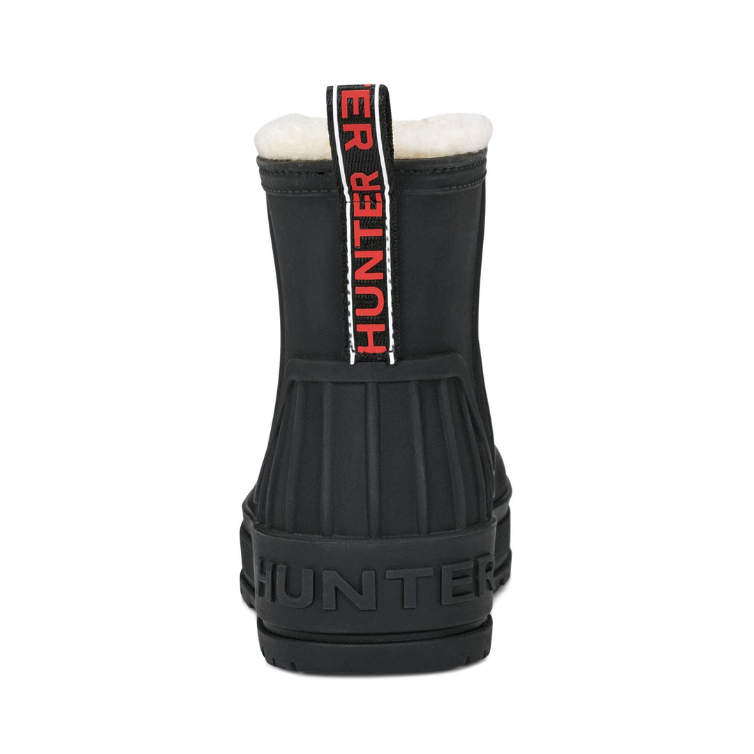 Hunter boots Gracey black little kids rain boots with pull-on tab