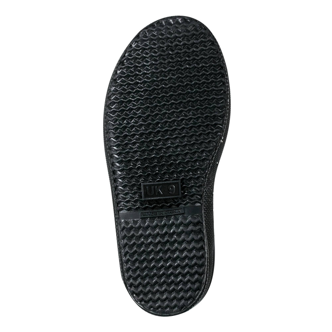Hunter Kids First Giant Glitter black rain boot outsole view